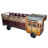 vintage hand carved toy truck